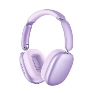 Wentronic Y02 Active Noise Cancelling Headphones,60H Battery,5 EQ Music Modes,Hi-Res Audio,Deep Bass,Foldable Wireless Over Ear Bluetooth 5.4 Headset,Breathable Leather Earpads (Purple)