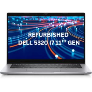 DeII Latitude 5320 Touch Laptop InteI Core i7 11th Gen 1185G7, 3.00GHz Quad Core 512GB SSD, 32GB RAM, 13.3" FHD Screen 1920x1080 (Win 10 Pro/BT/WiFi) Silver(Clean & Tested)
