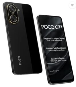 POCO C71, Power Black (6GB, 128GB)