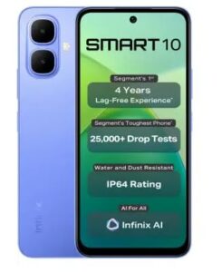 Infinix Smart 10, Iris Blue (4GB, 64GB)