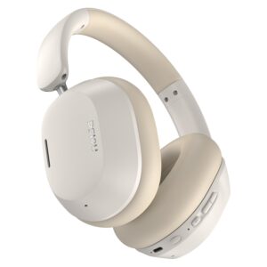 Noise Airwave Max 5 Wireless Over-Ear Headphones with Adaptive Hybrid ANC (up to 50dB), HFA Tech, 80H Playtime, Dual Pairing(Calm Beige)