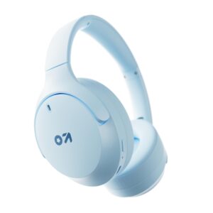 GOBOULT (Formerly Boult Made in India Q Over Ear Bluetooth Headphones with 70H Playtime, 40mm Bass Driver, Zen™ ENC Mic, Type-C Fast Charging, 4 EQ Mode Headphones Wireless with mic (Powder Blue)