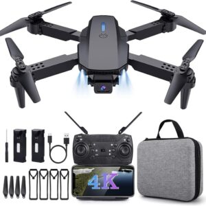 dRoNe wItH hD DuAl cAmErA BrUsHlEsS MoToR, oNe cLiCk tAkEoFf/lAnDiNg FlIp rOlLiNg gEsTuRe cOnTrOl wI-Fi cAmErA ReMoTe cOnTrOl -X DrOnE (E88)