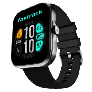 Fastrack Discovery Smart Watch, 4.9 CM AMOLED Display, SingleSync BT Calling, Built-in GPS, 100+ Multisport, Auto Recognition of Multisport, 5 Days Battery Life, 100+ Smartwatch Faces (Black)