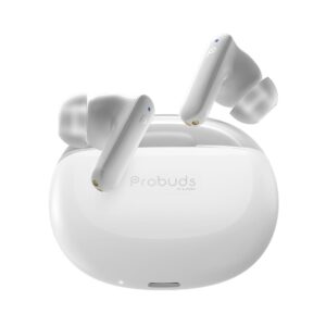 Probuds T31 Wireless Bluetooth earbud - TWS (with Mic)| 35+ hrs Playtime | ENC | 35ms Low Latency | 10 min Fast Charge | Water Resistant (IPX4 Rated) | 10mm Driver | BT V5.3 (In-ear, Frost White)