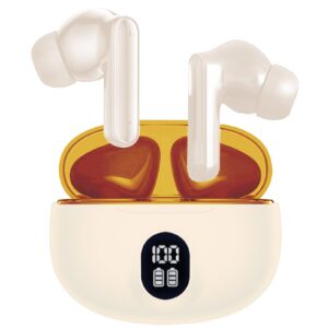 Kratos Sandal Ear Buds Wireless with 30H Playtime, Noise Isolation & Clear Calls, Bluetooth Earbuds with Voice Assistant, Ear Buds with Bluetooth V 5.3 & with Type C Fast Charging, IPX4 TWS Earphones