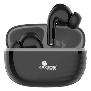 Kratos TW01 Ear Buds Wireless with 30H Playtime with Touch Control, Noise Isolation & Clear Calls, Bluetooth Earbuds with Voice Assistant, Bluetooth V 5.3 & with Type C Fast Charging,TWS Earphones