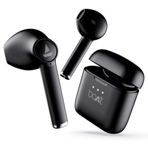 Boat Airdopes 131/8 with 60 Hrs Playback, ASAP Charge Truly Wireless Bluetooth in Ear Earbuds with Mic (Active Black)